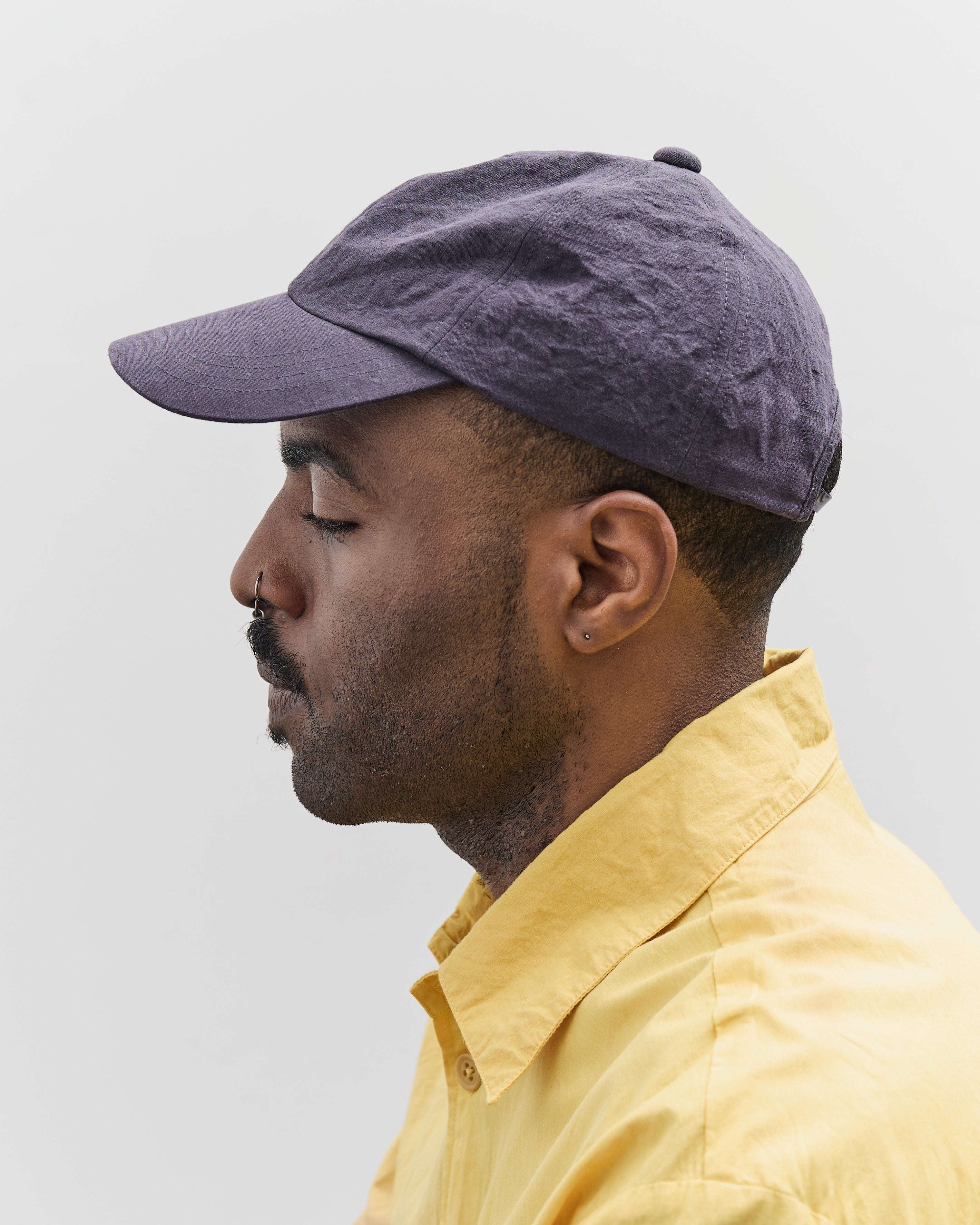 帽子 ruru MAN-TLE R18C1 Shallow Cap, Rock Linen – Glasswing