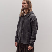 Hand Knit Cardigan, Kasuri