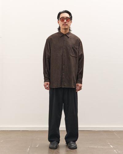 Mark.S Check Dress Shirt, Mud Dye