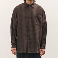Mark.S Check Dress Shirt, Mud Dye