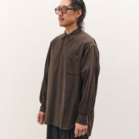 Mark.S Check Dress Shirt, Mud Dye