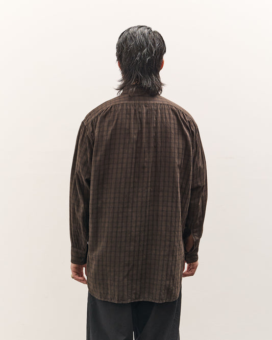 Mark.S Check Dress Shirt, Mud Dye