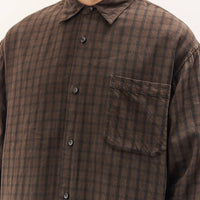 Mark.S Check Dress Shirt, Mud Dye