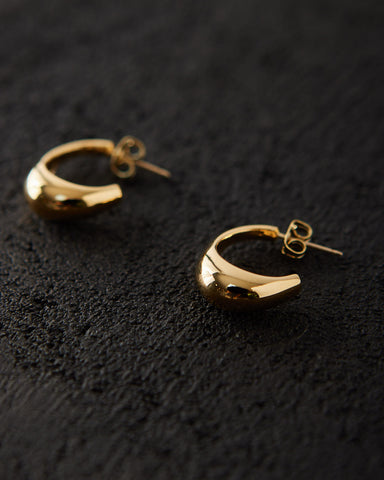 Maslo Inez Earrings, Gold