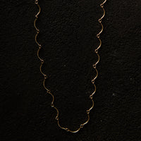 Maslo Scallop Necklace, Gold