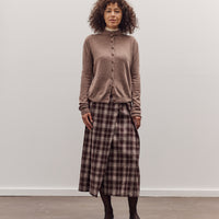 Mock Neck Cardigan, Dark Beige