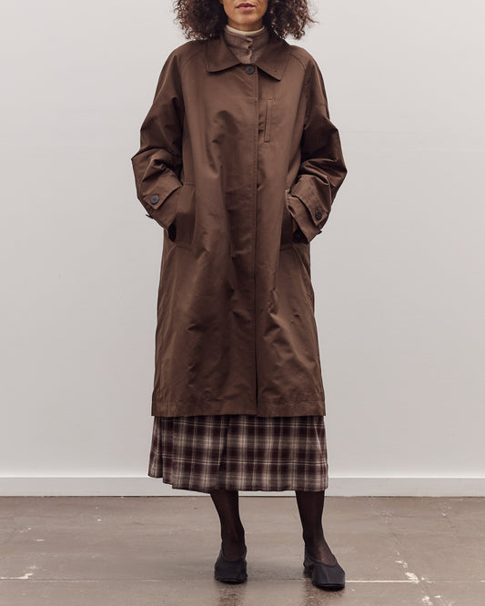 Single-Breasted Trench Coat, Brown