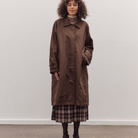 Single-Breasted Trench Coat, Brown