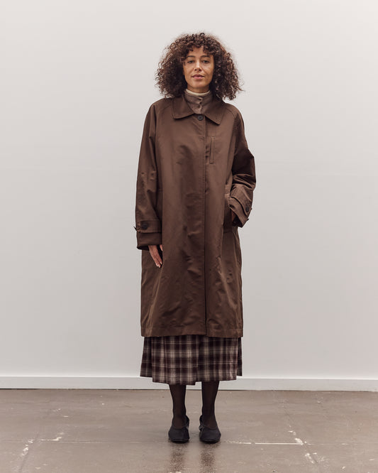 Single-Breasted Trench Coat, Brown