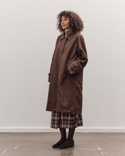 Single-Breasted Trench Coat, Brown