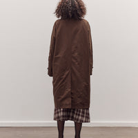 Single-Breasted Trench Coat, Brown