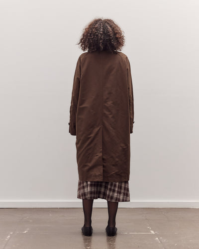 Single-Breasted Trench Coat, Brown