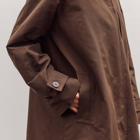 Single-Breasted Trench Coat, Brown