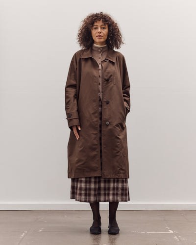Single-Breasted Trench Coat, Brown