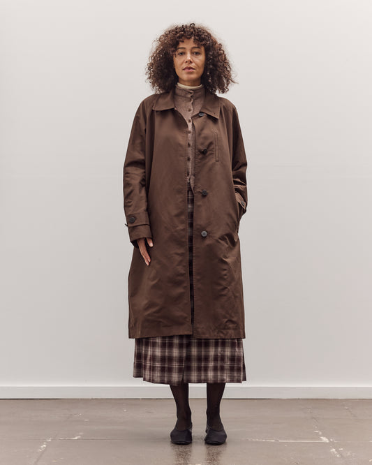 Single-Breasted Trench Coat, Brown