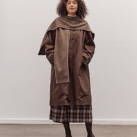 Wool Blend Knit Shawl, Light Brown