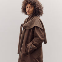 Wool Blend Knit Shawl, Light Brown