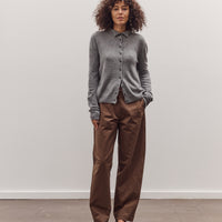 Mock Neck Cardigan, Gray