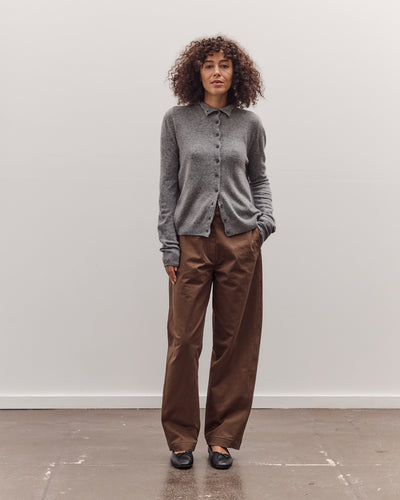 Mock Neck Cardigan, Gray