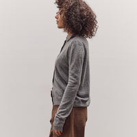 Mock Neck Cardigan, Gray