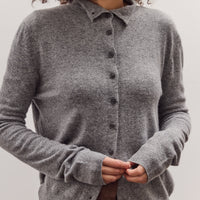 Mock Neck Cardigan, Gray