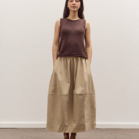Mijeong Park Balloon Midi Skirt, Beige