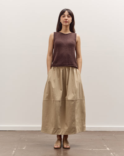 Mijeong Park Balloon Midi Skirt, Beige