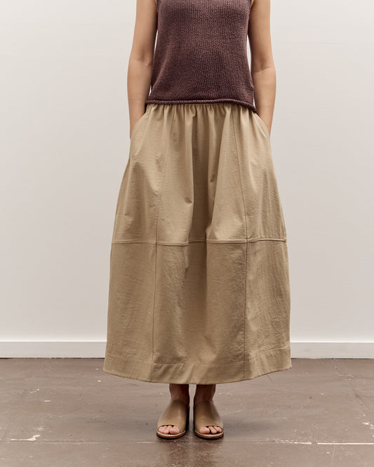 Mijeong Park Balloon Midi Skirt, Beige