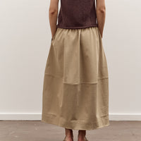 Mijeong Park Balloon Midi Skirt, Beige