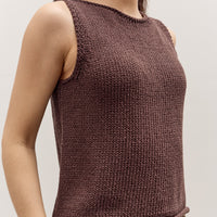 Mijeong Park Boatneck Tank, Dark Brown