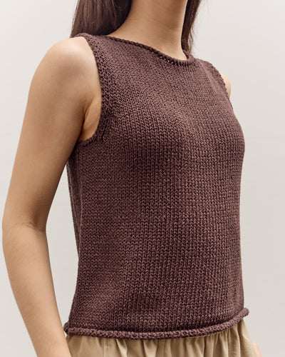Mijeong Park Boatneck Tank, Dark Brown