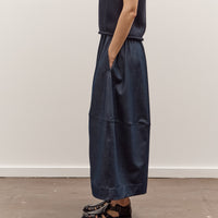 Mijeong Park Denim Balloon Midi Skirt, Navy