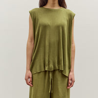 Mijeong Park Drape Back Knit Top, Green