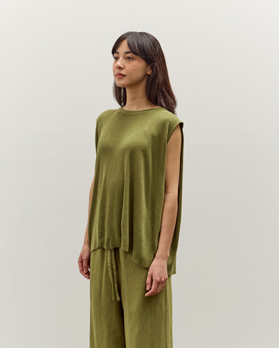Mijeong Park Drape Back Knit Top, Green