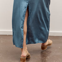 Mijeong Park Drawstring Midi Skirt, Blue