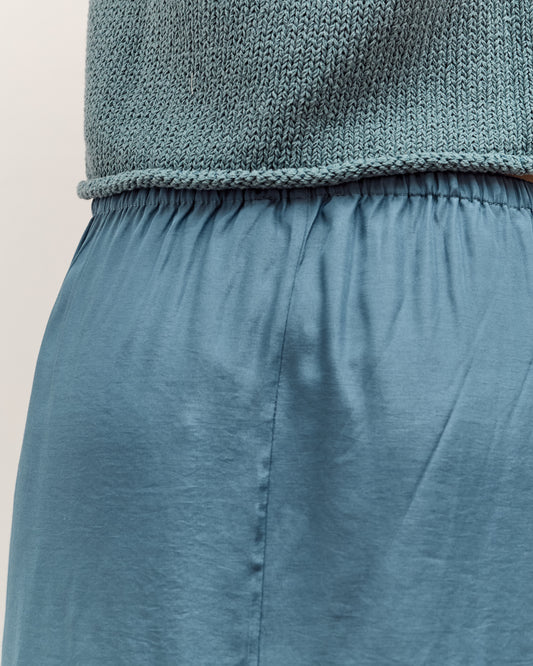 Mijeong Park Drawstring Midi Skirt, Blue