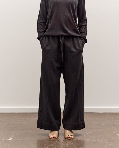 Mijeong Park Linen Blend Cropped Pants, Black