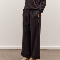 Mijeong Park Linen Blend Cropped Pants, Black