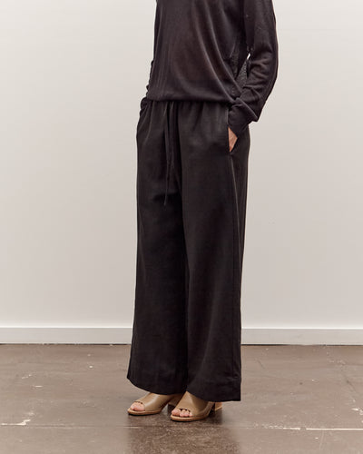 Mijeong Park Linen Blend Cropped Pants, Black