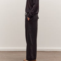 Mijeong Park Linen Blend Cropped Pants, Black