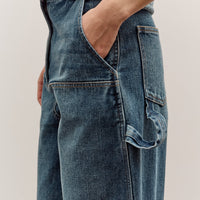 Mijeong Park Barrel Leg Patch Denim, Blue