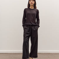 Mijeong Park Semi Sheer Linen Blend Knit Top, Black