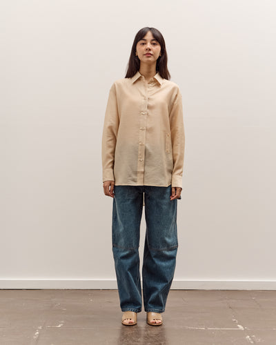 Mijeong Park Semi-Sheer Shirt, Beige