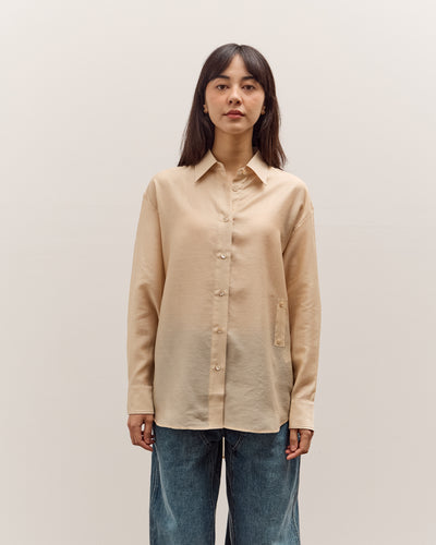 Mijeong Park Semi-Sheer Shirt, Beige