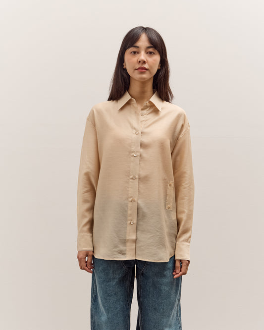 Mijeong Park Semi-Sheer Shirt, Beige