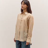 Mijeong Park Semi-Sheer Shirt, Beige