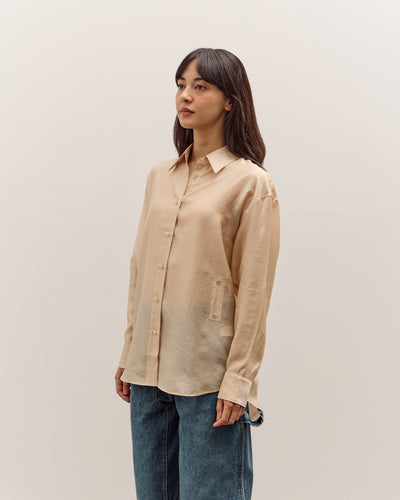 Mijeong Park Semi-Sheer Shirt, Beige