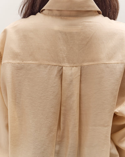 Mijeong Park Semi-Sheer Shirt, Beige