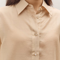 Mijeong Park Semi-Sheer Shirt, Beige