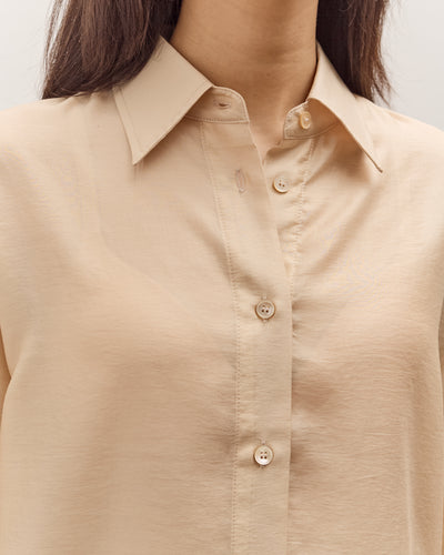Mijeong Park Semi-Sheer Shirt, Beige
